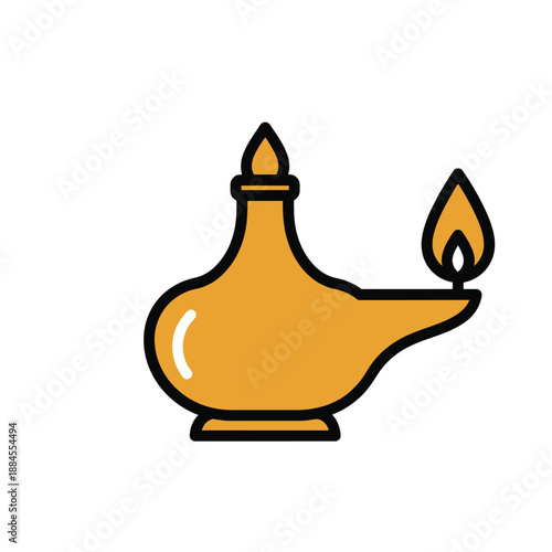 Simple illustration of a brown mortar and pestle, a tool used for grinding and crushing ingredients