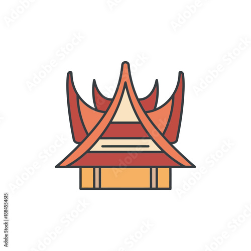 Simple illustration of a brown mortar and pestle, a tool used for grinding and crushing ingredients