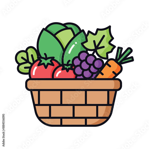 Simple illustration of a brown mortar and pestle, a tool used for grinding and crushing ingredients