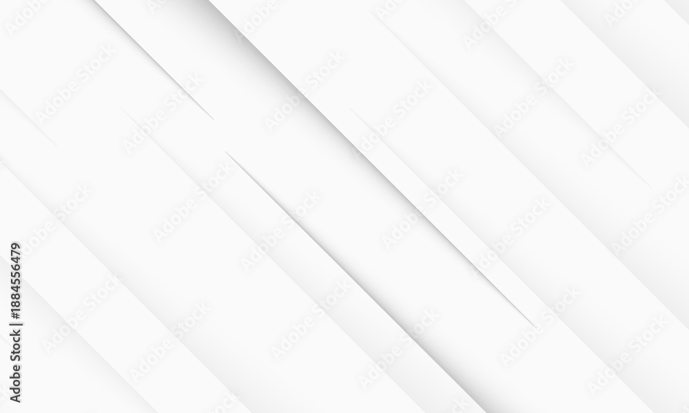 Fototapeta premium Minimal geometric white light background abstract design. vector EPS10.