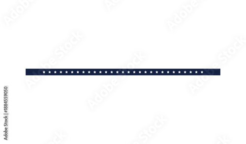 Blue Stripe with White Stars for Patriotic Graphic Design