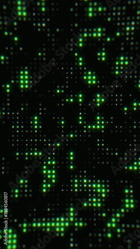 Hi tech green background. Motion graphic, wallpaper or a screensaver, minimalist vertical backdrops animation