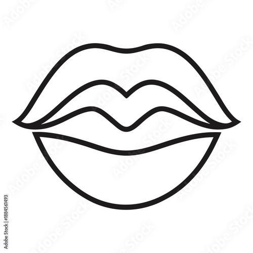 vector illustration of a lips