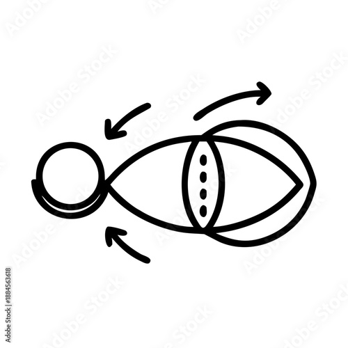 Contact Lens Diagram for web and graphic design