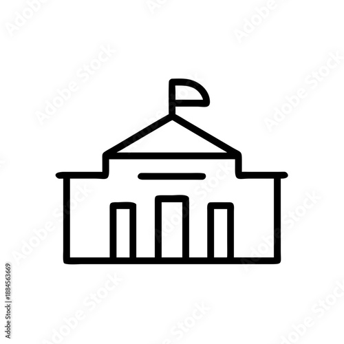 Courthouse for web and graphic design