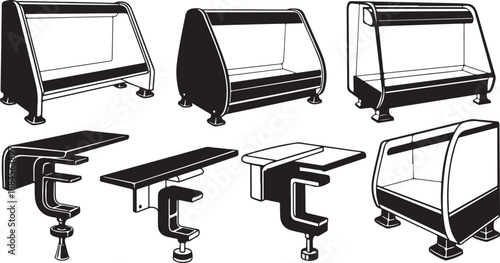 Illustration of various protective cover designs and styles available