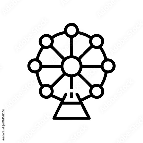 Ferris Wheel for web and graphic design