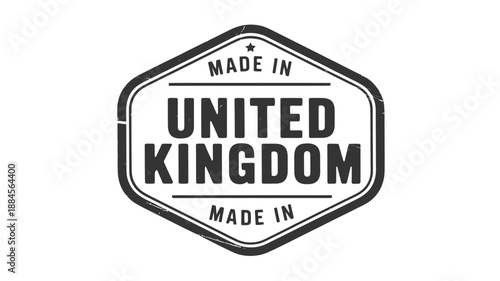 a vintage badge design featuring the words united kingdom in bold lettering