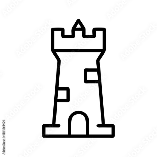 Fortress Tower for web and graphic design