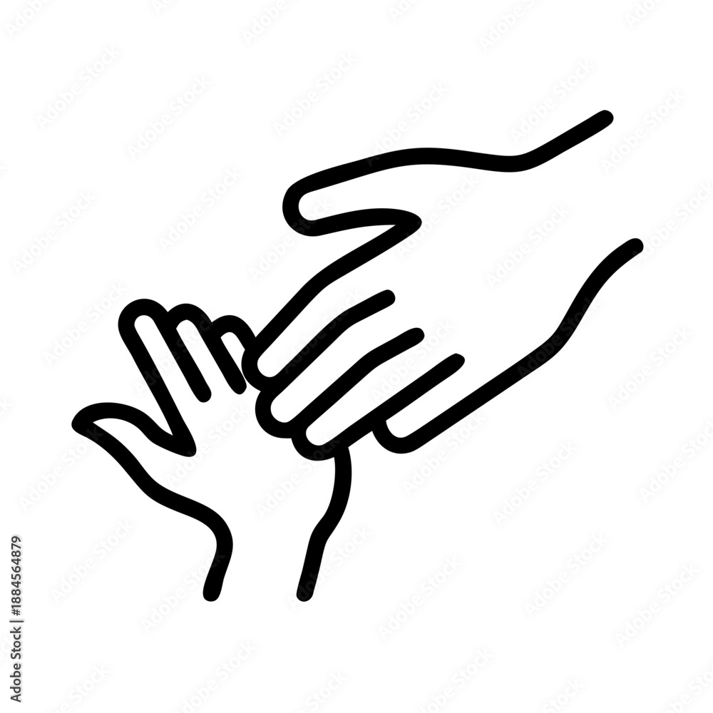 Obraz premium Helping Hand Support for web and graphic design