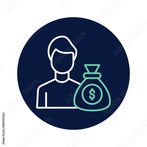 Investor vector, pixel perfect, illustrator file  