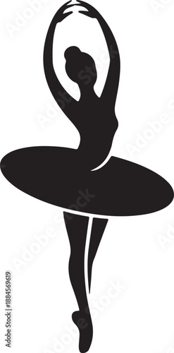 Graceful Ballet Dancer Silhouette