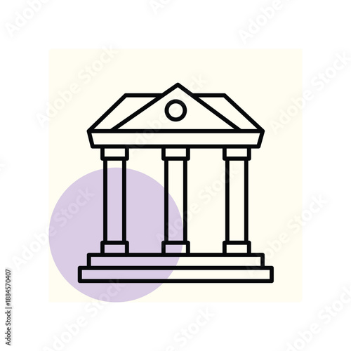 Financial Institution vector, pixel perfect, illustrator file  
