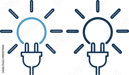 Wallpaper Mural Vector illustration of light bulbs with leaves Torontodigital.ca