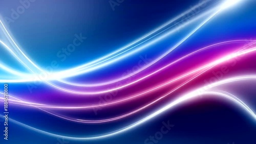 Wallpaper Mural Vibrant Neon Waves in Motion Display. Torontodigital.ca