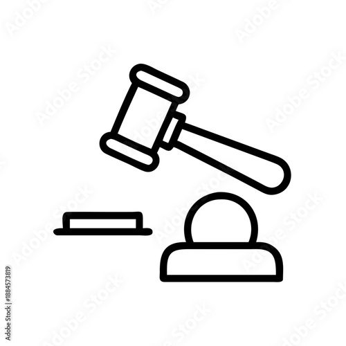 Judge Gavel for web and graphic design