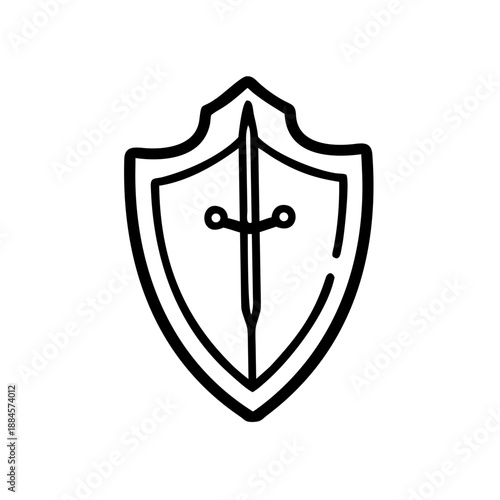 Knight Shield for web and graphic design