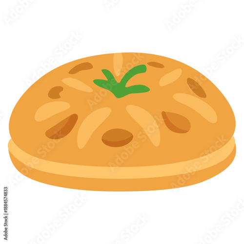 Blueberry Danish Pastry Round Shape Bakery