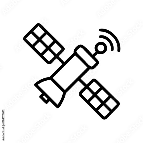 Military Satellite for web and graphic design