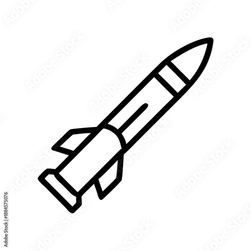 Missile for web and graphic design