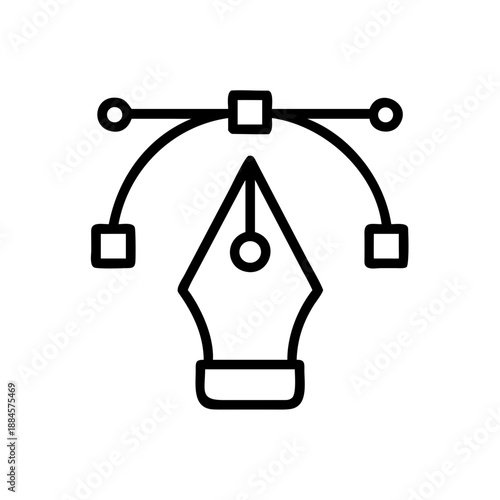 Pen Tool Bezier for web and graphic design