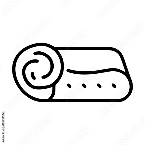 Rolled Blanket for web and graphic design