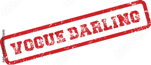 Vogue Darling rubber stamp conveys approval for beloved and cherished fashion appeal