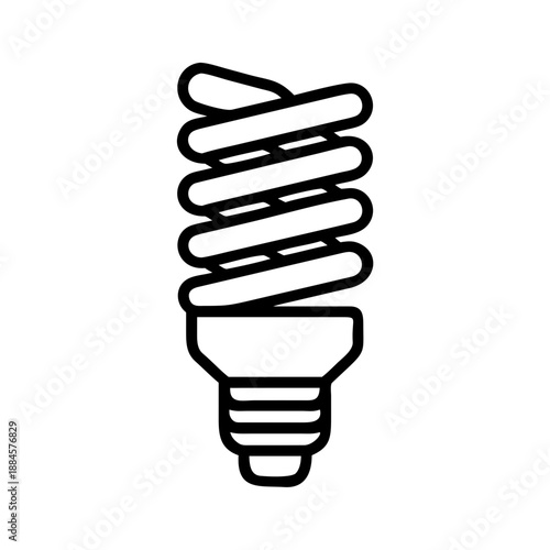 Spiral Cfl Bulbs for web and graphic design