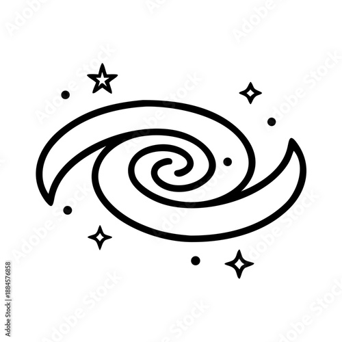 Spiral Galaxy for web and graphic design