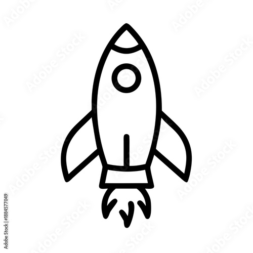 Startup Rocket for web and graphic design