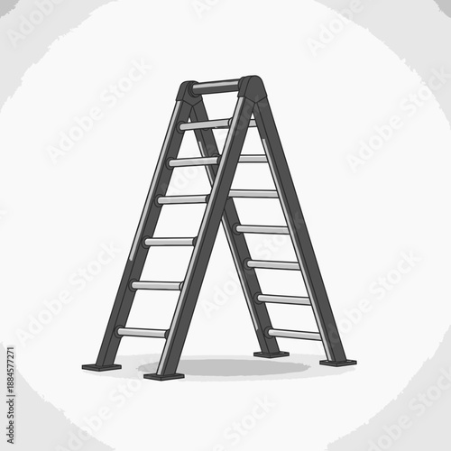Vector Design of A-Frame System with Horizontal Ladder Rung Pipes