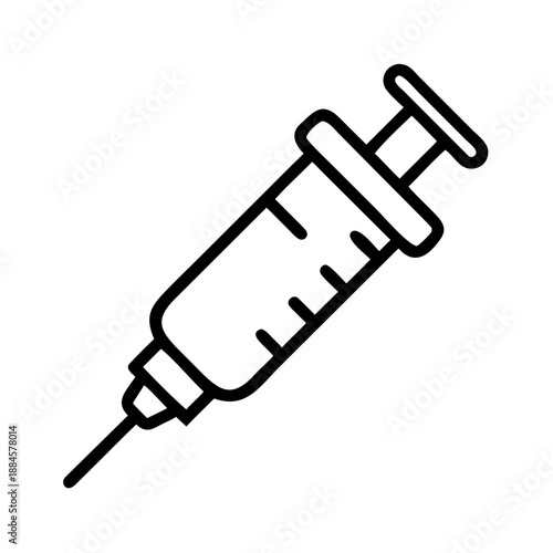 Vaccine Syringe for web and graphic design
