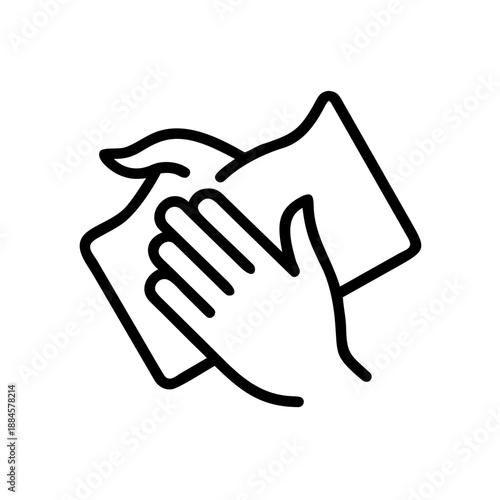 Wiping Hands or Objects for web and graphic design