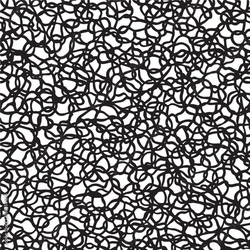  Interwoven vine mass pattern in black