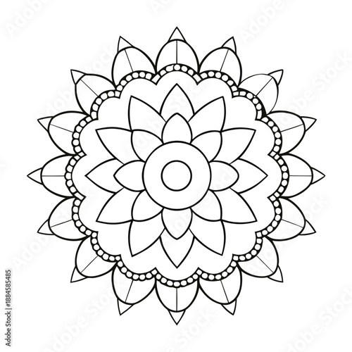 A vibrant henna mandala bursts with intricate patterns and swirling shapes, blending warm earthy tones and colorful accents for a mesmerizing, artistic design.
