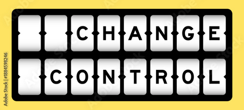 Black color in word change control on slot banner with yellow color background