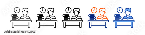 Study Different Set Vector Icon