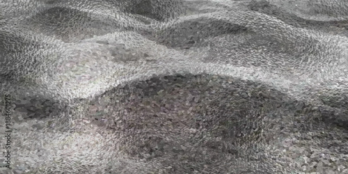 Shiny silver foil metallic texture - glossy gray steel gleaming surface, frosted glass effect with blur glare reflection, bright polished metal material. Brushed aluminum or chrome glistening bg.