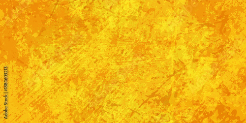 Modern yellow watercolor painted paper texture background banner panorama abstract simple modern