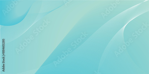 Abstract Blue Wave Layers with Smooth Curved Transitions
