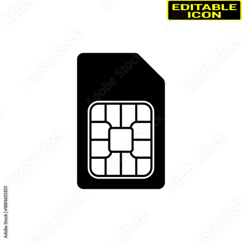 Sim card technology Vector, illustration