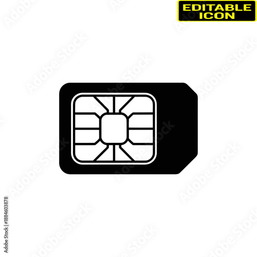 Sim card technology Vector, illustration