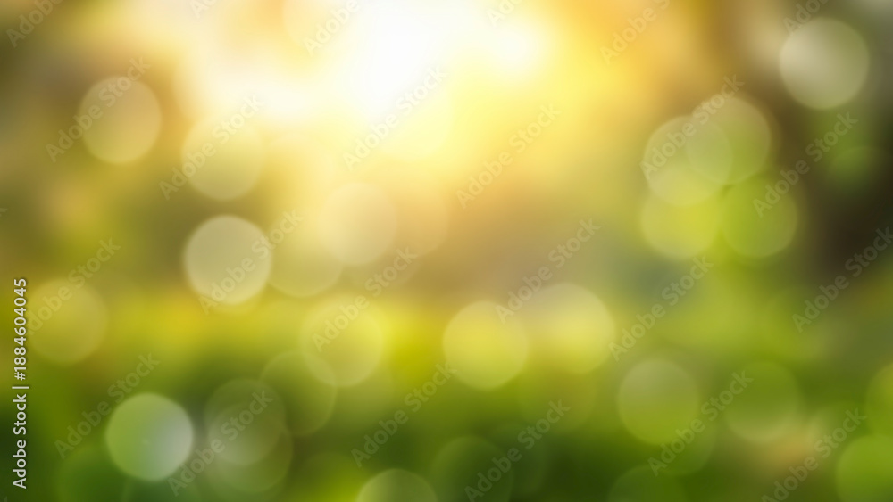Fototapeta premium spring meadow and sunshine. Blurred background with copy space