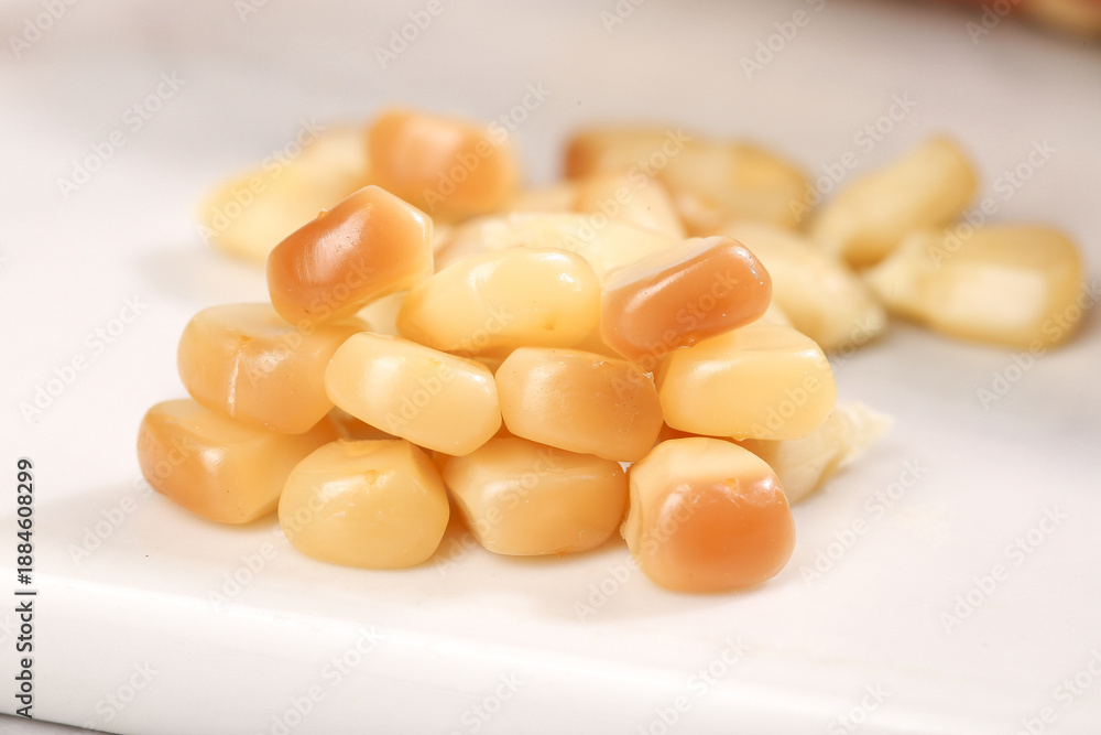 Fototapeta premium Glutinous Sweet Corn Kernels Close-Up, Yunnan Style