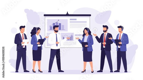 Business Team Meeting Presentation: Collaboration and Strategy