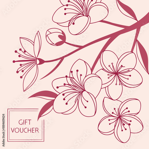 a minimalistic composition featuring a partial view of a bold maroon geometric shape on a soft pale pink background