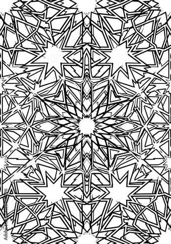 Intricate Floral Arabesque Border with Vines and Leaves in Islamic Art Style Vector