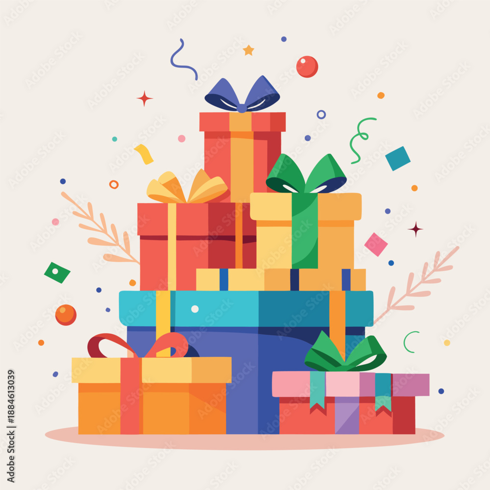 Fototapeta premium Colorful gift boxes