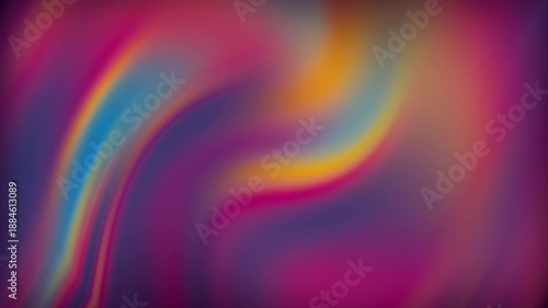 Abstract Colorful Arc Wave Loop Motion Background with Soft Gradient Blur