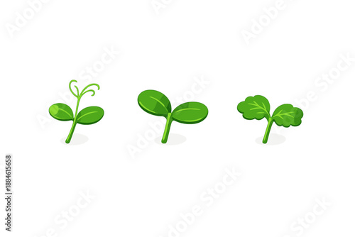 Nature and growth icon set. Containing leaf, plant, sprout, garden, ecology, environment, seed, growth, sustainability and more.